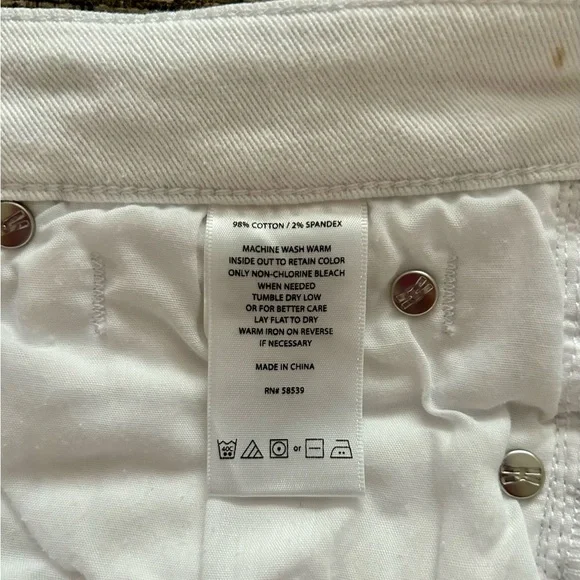 COPY - KUT from the Kloth Katy Boyfriend White Mid Rise Denim Jeans Size 6-NWOT - Picture 8 of 10